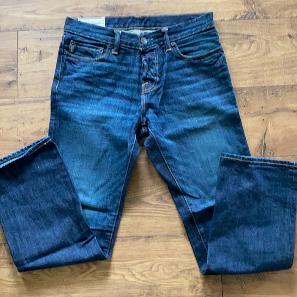Abercrombie & Fitch dark blue jeans 30x30